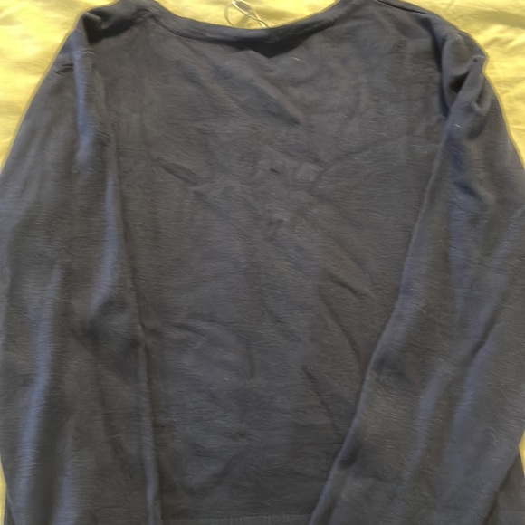 Women’s navy blue cardigan sweater - Picture 2 of 7